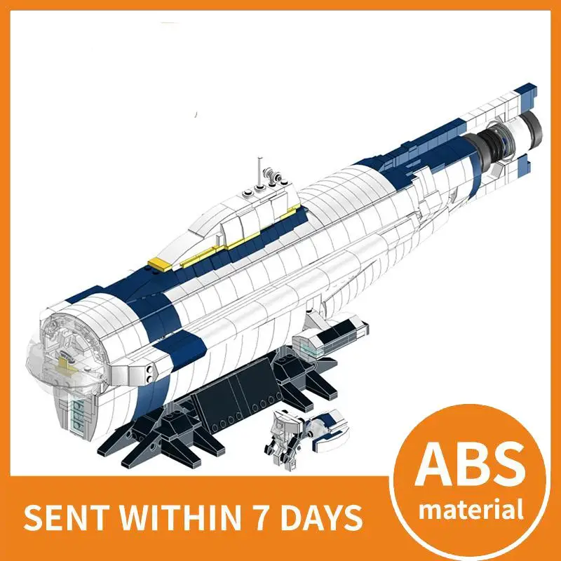 Конструктор MOC Subnautica модель подводной лодки конструктор сделай сам блоки игрушки
