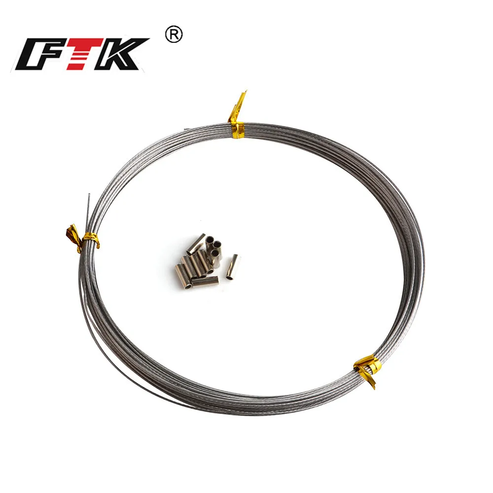 FTK 10 м леска против укуса рыболовный поводок для ловли нахлыстом аксессуары