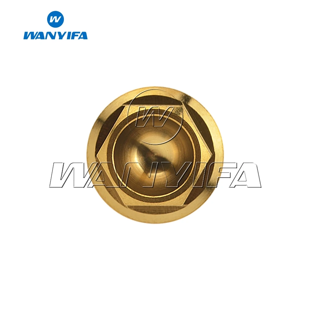 Титановый "Wanyifa" болты M8x 15 20 25 30 35, 40 45 50 55 60 65 мм болты с шестигранной головкой фланцевой болт мотоцикла тормозной диск Винт