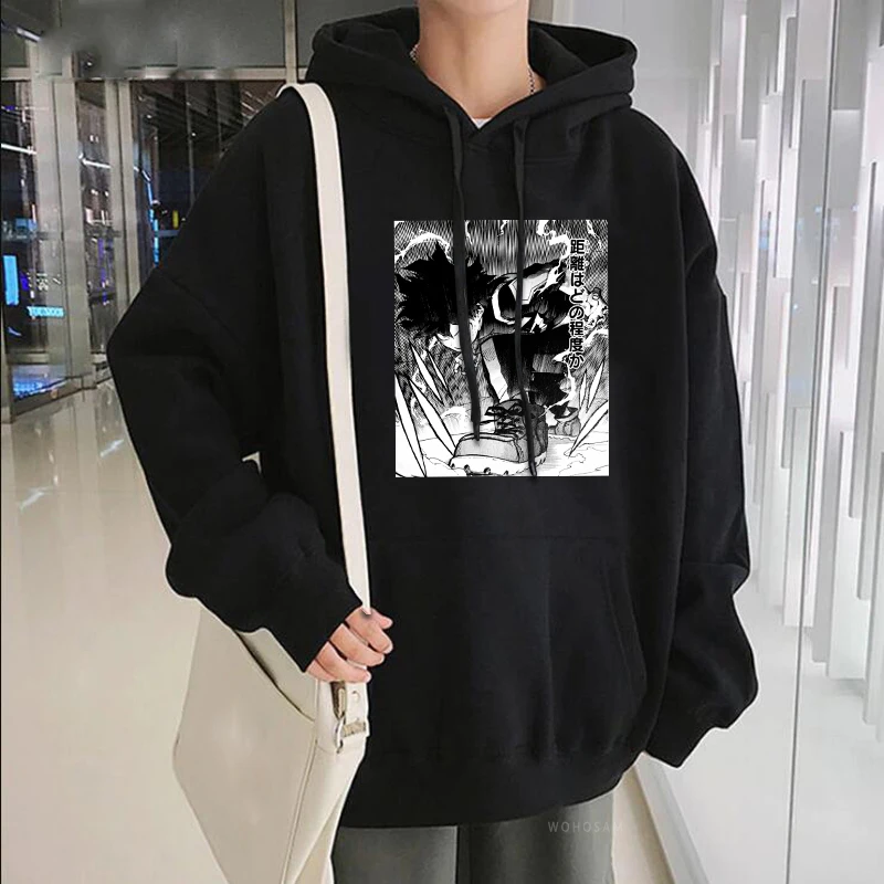 

My Hero Academia Manga Hoodies Harajuku Japan Anime Midoriya Izuku Streetwear Women Korean Fashion Long Sleeves Winter Clothes