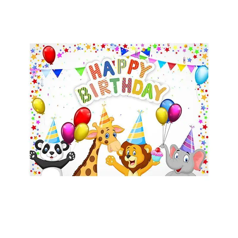 

Photography Backdrop Cartoon Lion King Baby Shower Birthday Party Banner Photo Background Newborns Child Studio Photocalls Vinyl