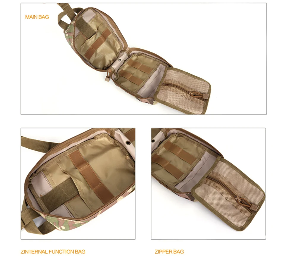 

4PCS Outdoor sports should Mountaineering rock climbing Lifesaving bag Tactical medical Wild survival emergency kit