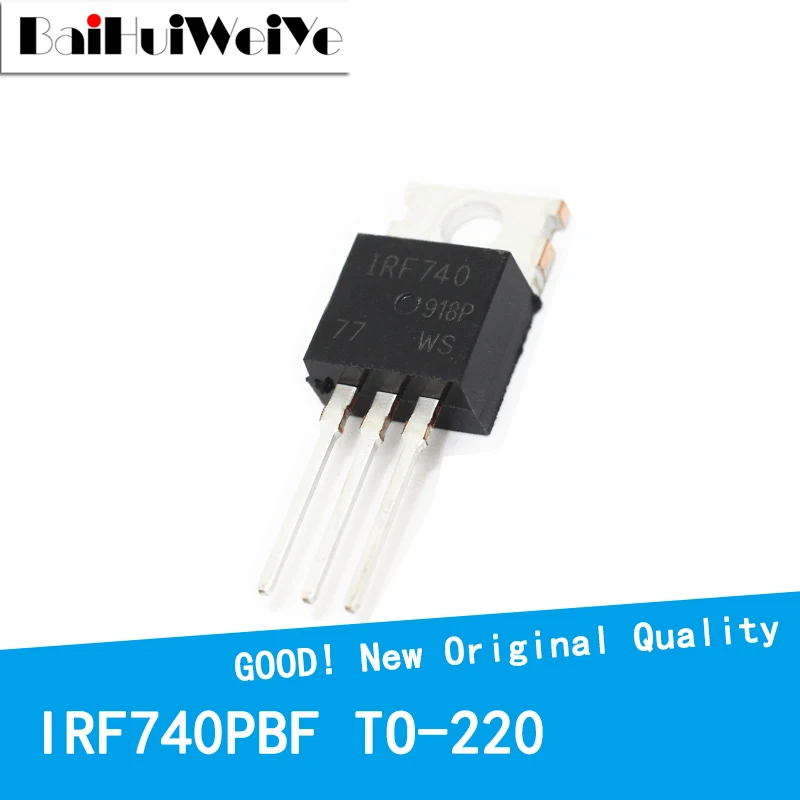 10 шт./лот IRF740PBF IRF740 400 В/10A TO-220 Новый и оригинальный чип IC MOSFET MOSFT TO220 - купить по