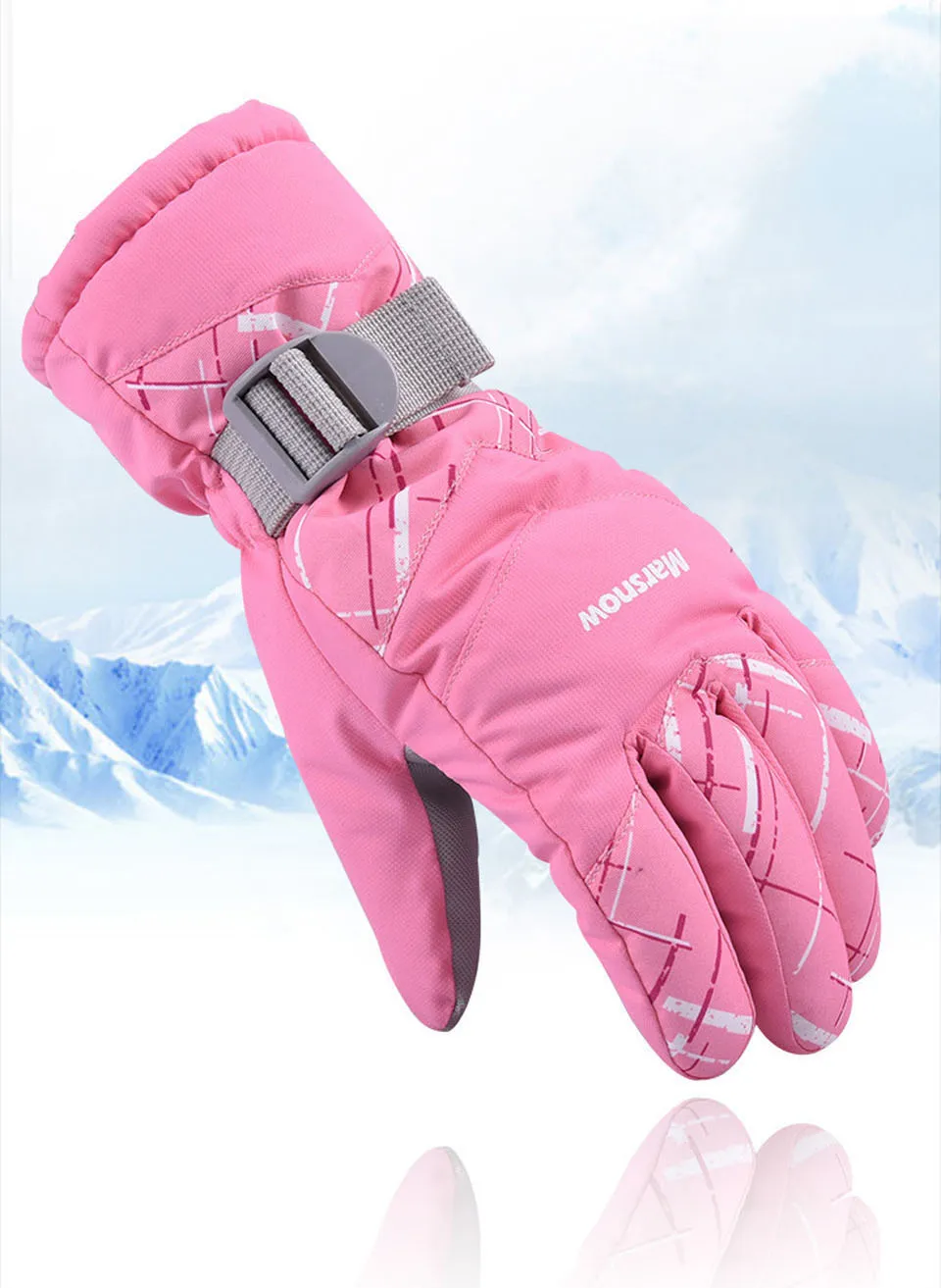 

Лыжные перчатки, зимние водонепроницаемые теплые плотные перчатки для сенсорных экранов для мужчин и женщин, ветрозащитные зимние перчатк...