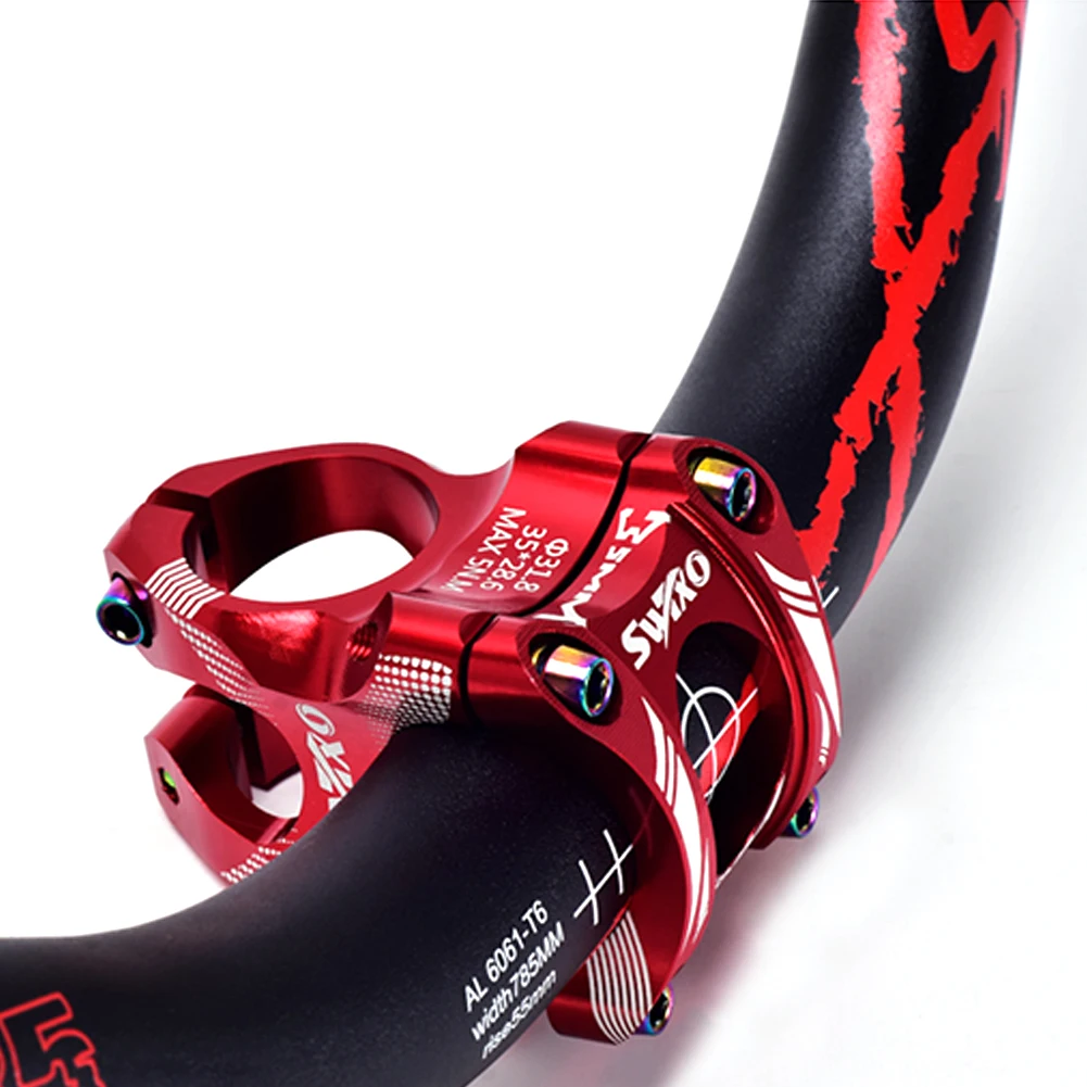 

MTB Bicycle Handlebar Stem for Mountain Road Bicycle Short 0 Degree 35mm Lightweight CNC Aluminium Alloy Cycling Accessory