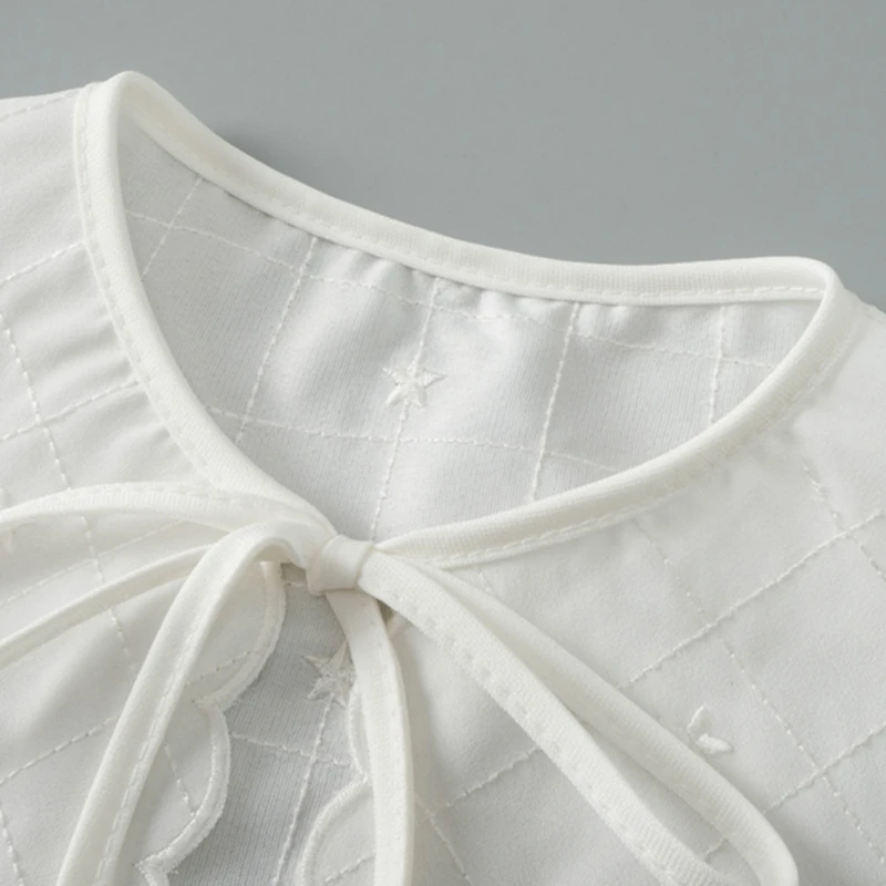 Вышитый накладной воротник с нежными полями накладные воротники съемный