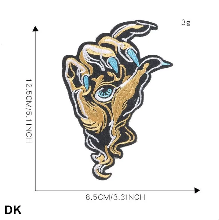 Новое поступление 10 шт. вышитые патчи железные на горном хрустале Джинсы Пальто