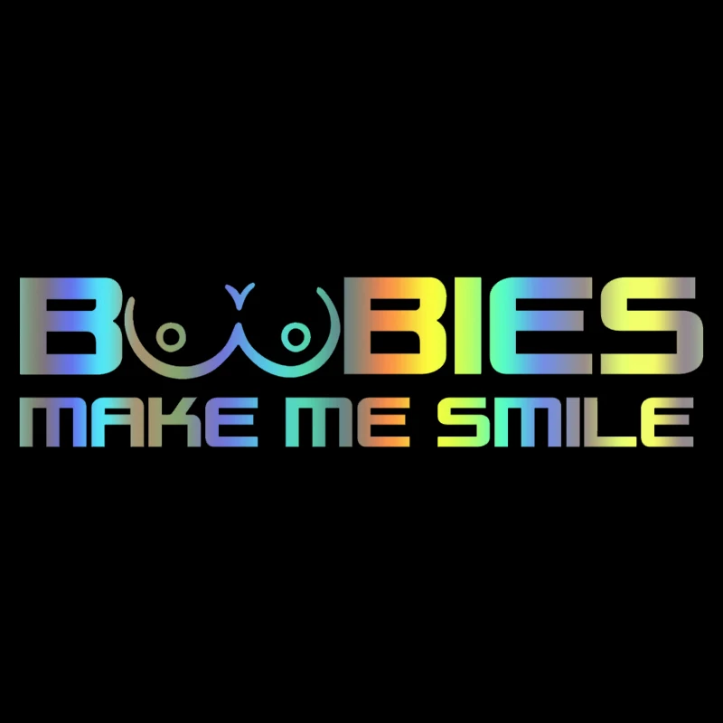 CS-1600#25*6см наклейки на авто Boobies make me smile отражающий водонепроницаемые машину