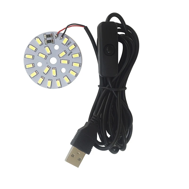 COMPSON ON/OFF USB switch wire desk lamp Cool light strip power cord monochrome panel | Обустройство дома