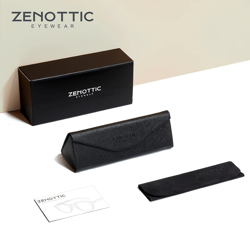 

ZENOTTIC Square Prescription Progressive Glasses Men Myopia Hyperopia Optical Eyeglasses Anti Blue Light Photochromic Eyewear