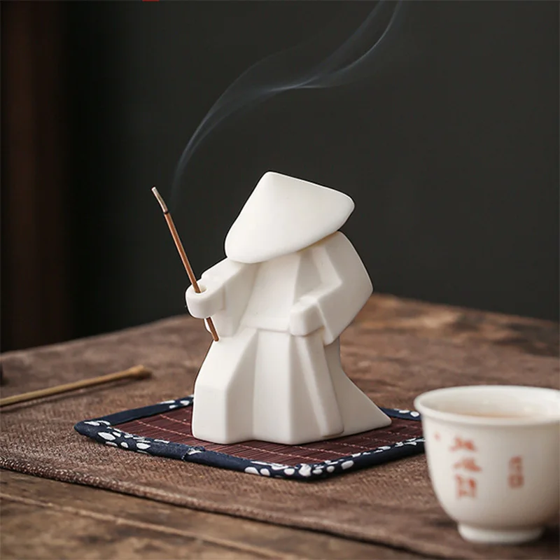 Керамическая Статуя Воина самурая С Катаной и татами ковриком Прямая поставка |