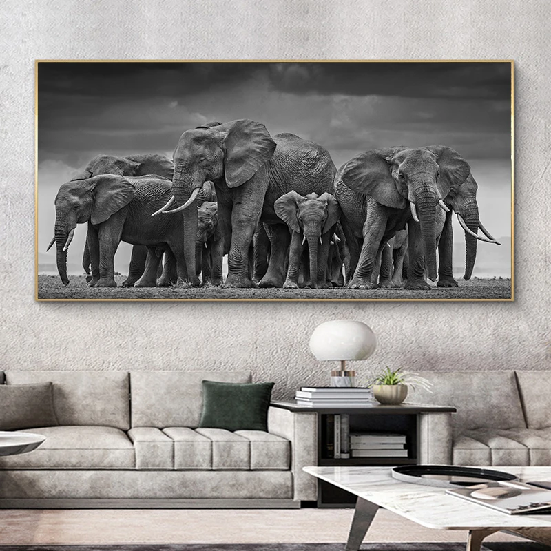 Современные плакаты и принты животных Настенная картина на холсте африканский