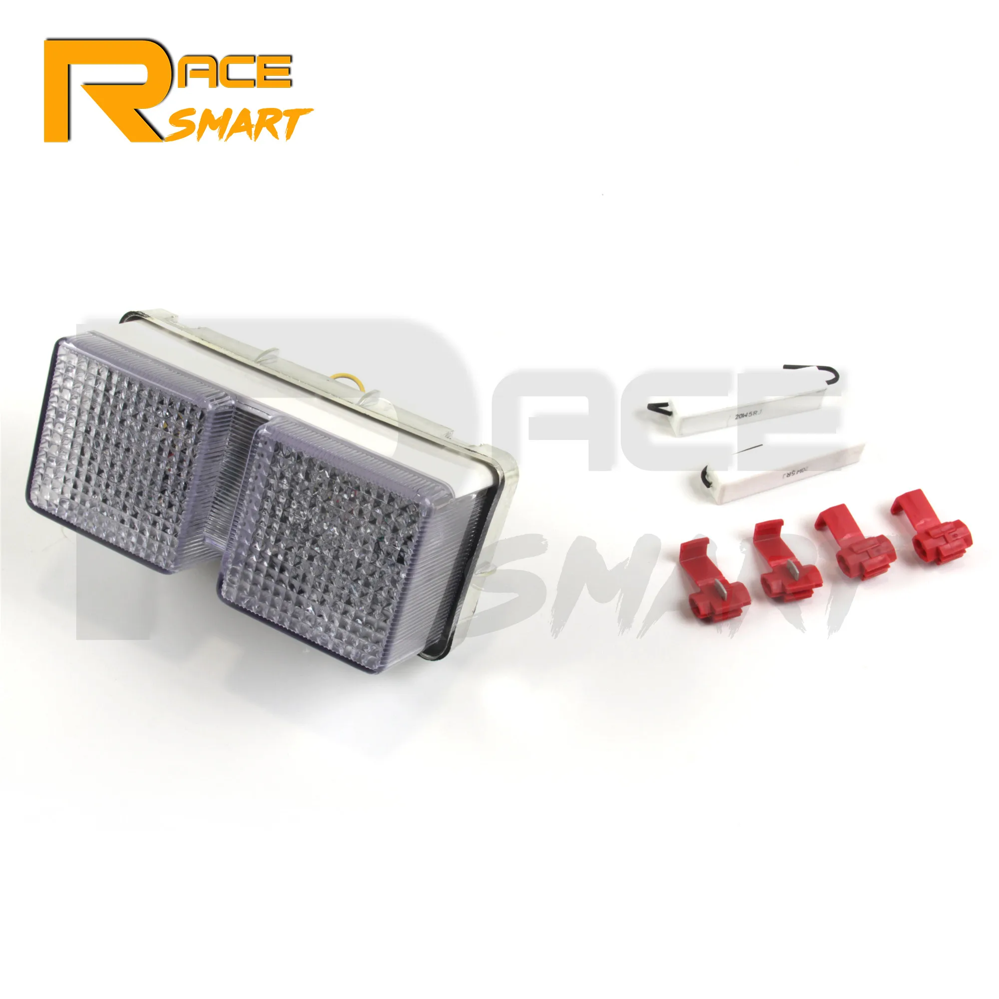 

1Set Motorcycle LED Turn Signals Brake Tail Light Taillight For HONDA RC-51 1999 2000 2001 2002 2003 2004 2005 2006 Clear Smoke
