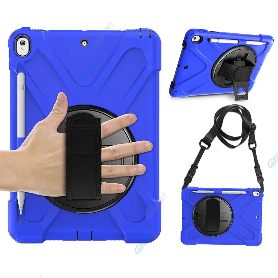 Blue Для iPad Air 10,5 /для iPad Pro 10,5 чехол с карандашом с подставкой противоударный защитный чехол для iPad 3th - Цвет: Blue