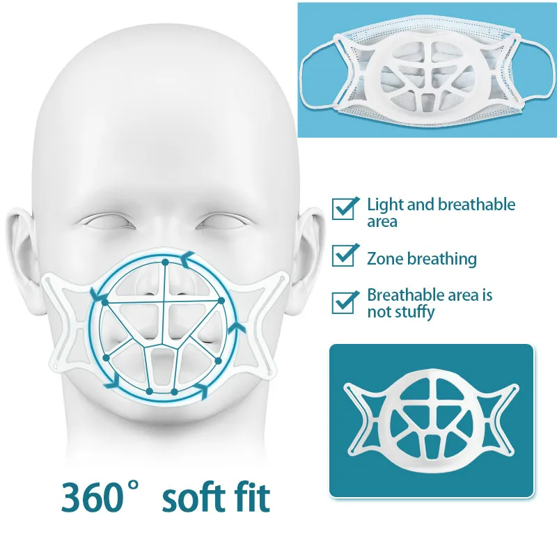 5 шт./компл. 3D маска для полости рта Поддержка дыхание помочь внутренняя подушка