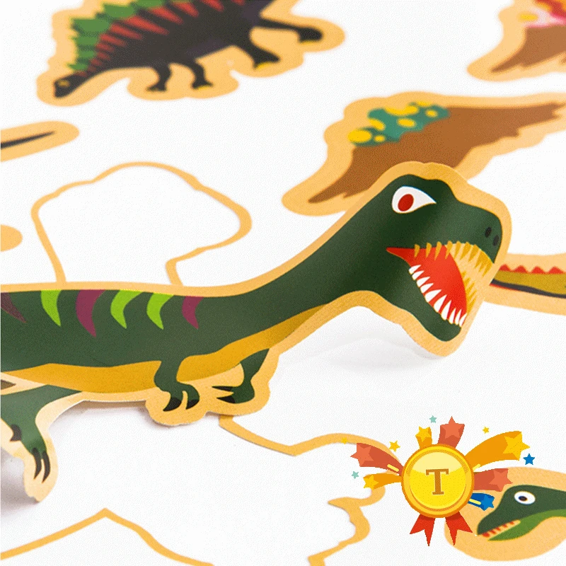 Новые многоразовые наклейки книга игровой коврик коллекция детский Развивающий