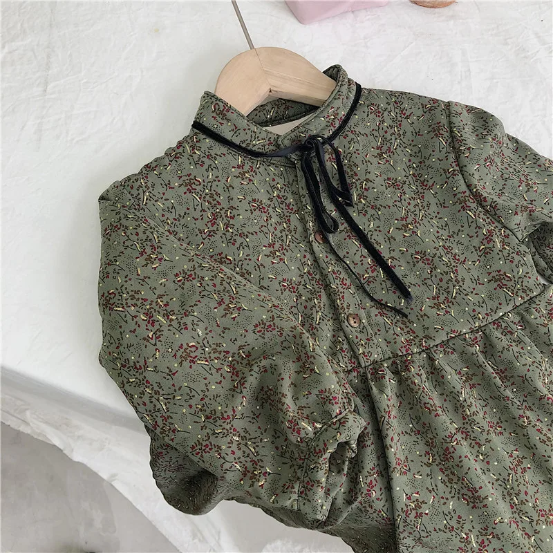 Принцесса девушка зимнее платье с длинным Sleeved1-6Y новый ребенок дошкольного