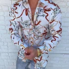 Мужская приталенная гавайская рубашка, белая Повседневная рубашка с длинным рукавом и принтом, весна-осень 2021