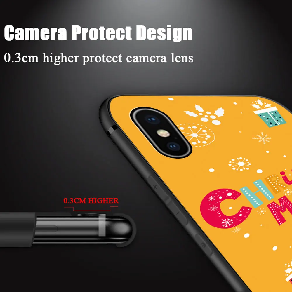 Для OPPO Realme 1 2 3 5 Pro U1 C2 X XT мягкий ударопрочный чехол с рождественской елкой Санта