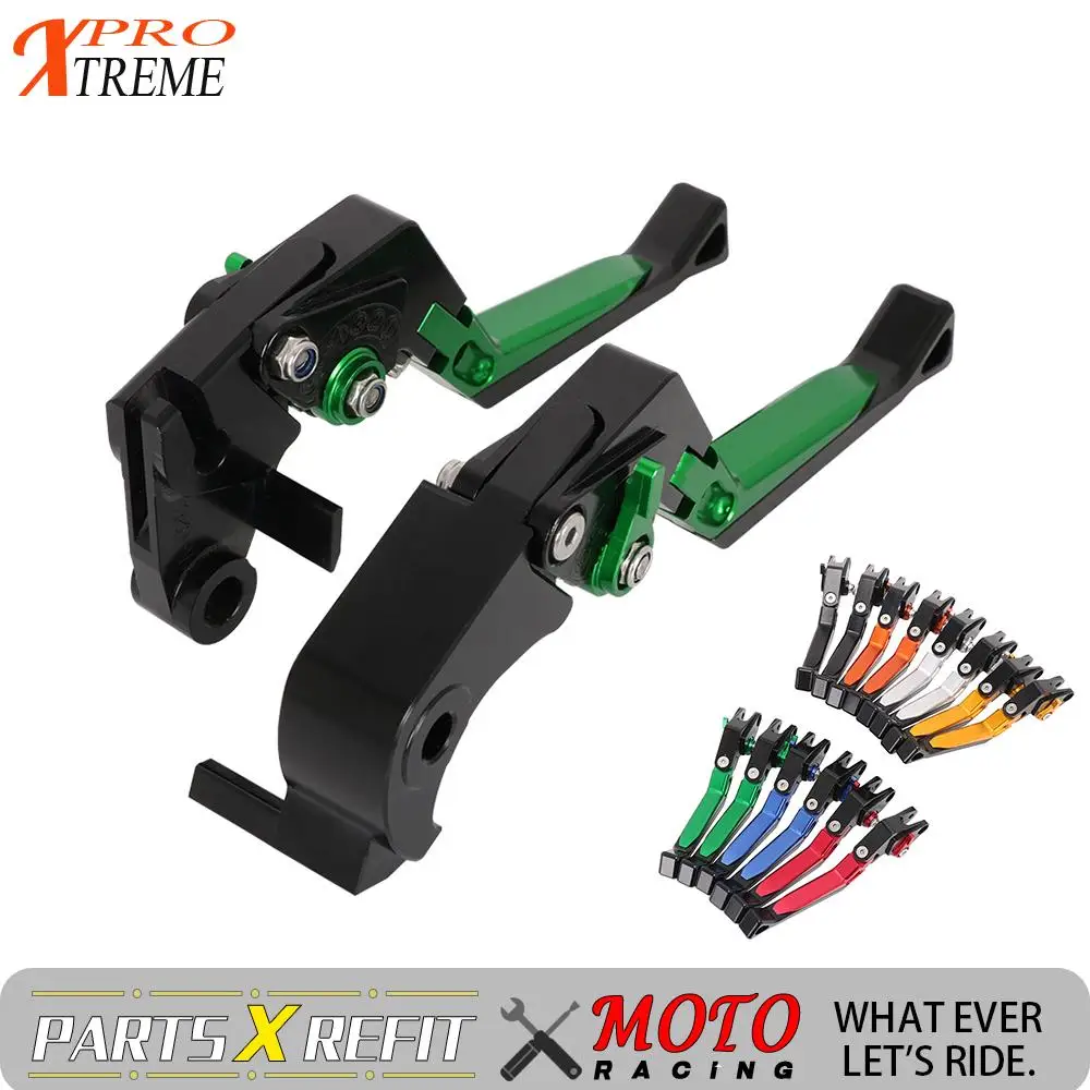 

Motorcycle Adjustable Folding Extendable Custom Made Brake Clutch Levers For KAWASAKI ZX 6R 10R 636 Z1000SX 1000 750R NINJA 1000