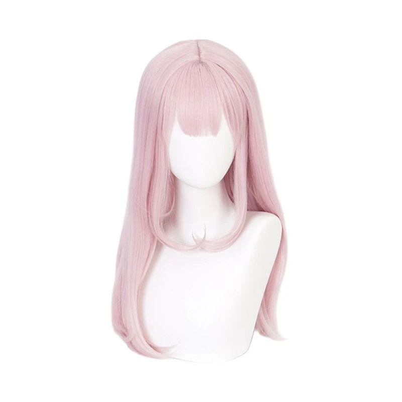 

Fujiwara Chika 55cm Pink Long Curls Wig Anime Kaguya-Sama:Love Is War Heat Resistant Hair Cosplay Costume Wigs + Wig Cap