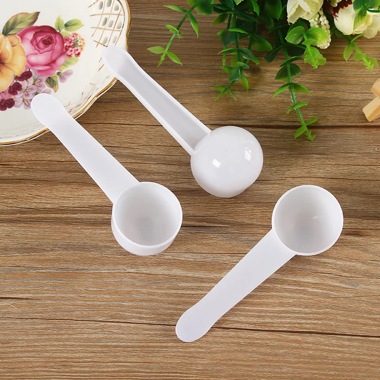 Fashion Professional White Plastic 5/10 Gram 5G 10G Scoops Spoons for Food Milk Washing Powder Measuring | Дом и сад