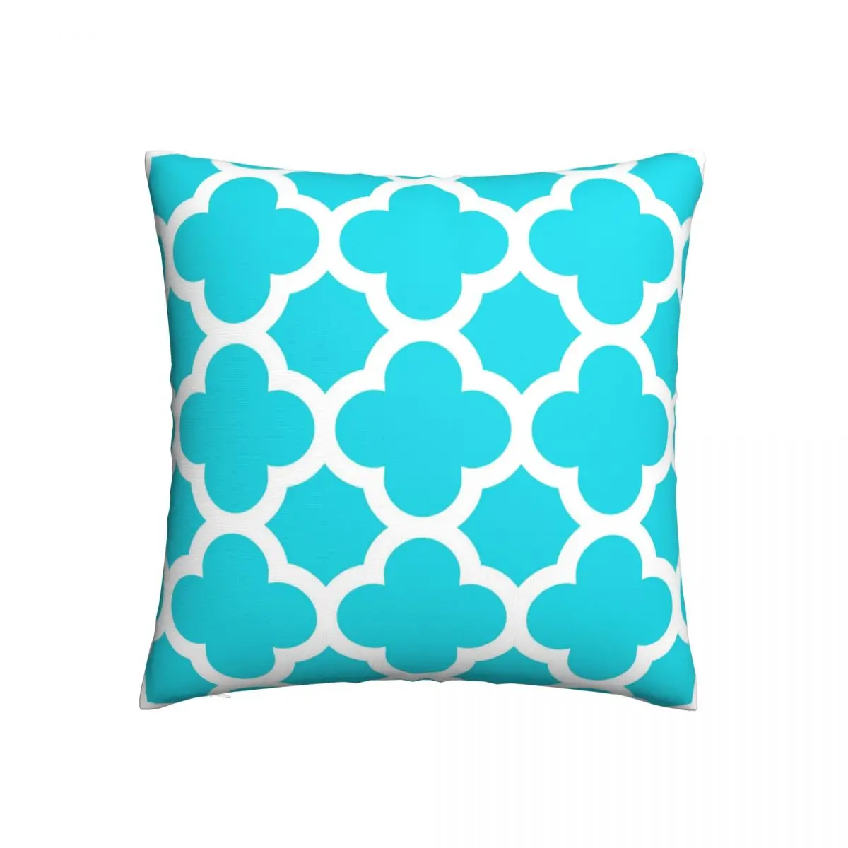 Ярко-розовый уличный квадратный чехол для подушки с рисунком из полиэстера в