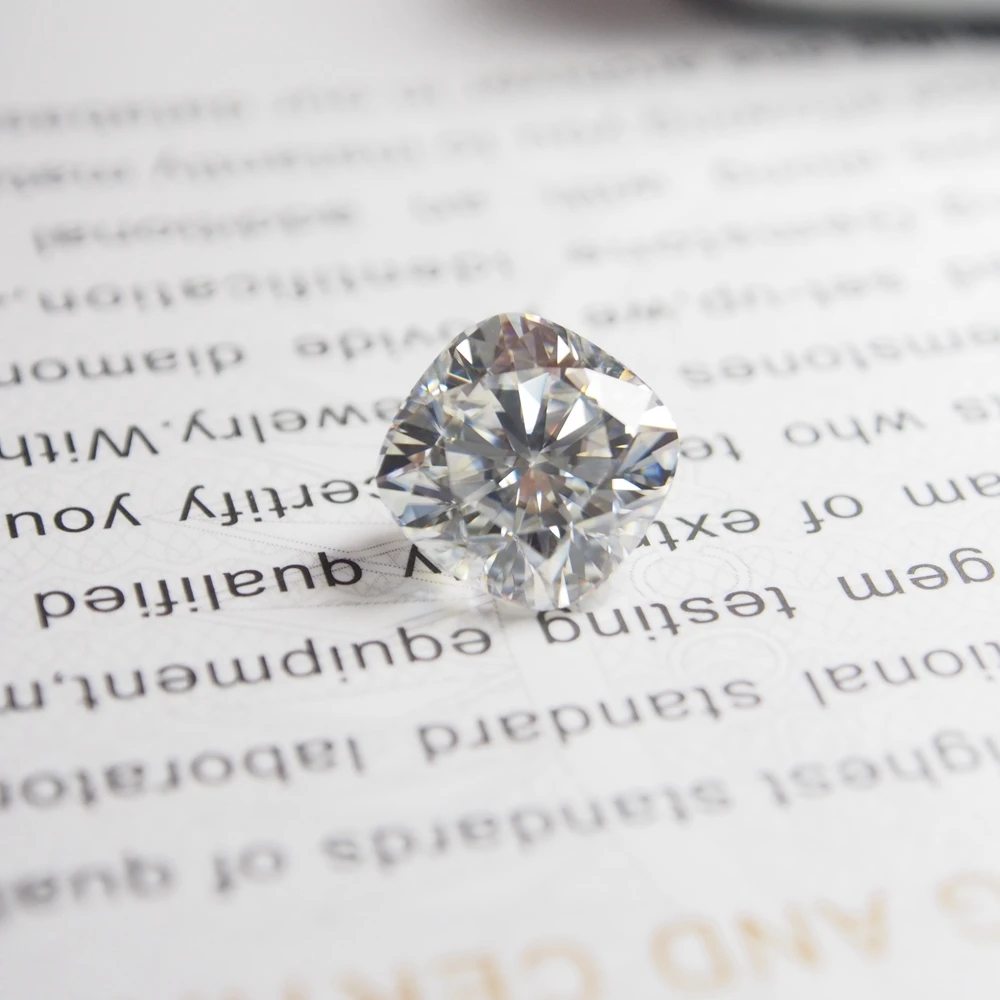 7 5*7 5 мм DEF Подушка вырезать белый MoissaniteSynthetic Moissanite алмаз 1 8 карат муасанит