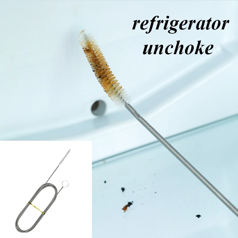 

Spiral Cleaning Brush Flexible Refrigerator Air Pump Hose Hose Cleaner Pipe Cleaning Tube Washing Convenient Home Supplies