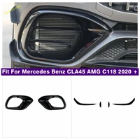exterior refit kit front fog lights frame head hood under bumper stripes cover trim for mercedes benz cla45 amg c118 2020 2021