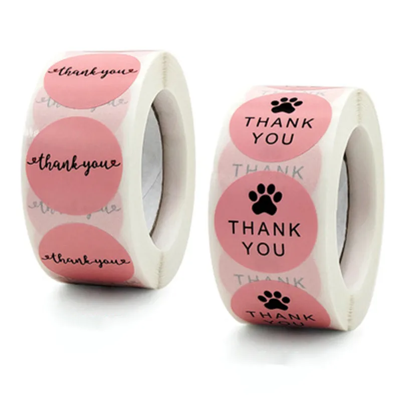 

Cartoon Animal Stickers Teacher Reward Stickers for Kids Thank You DIY Handmade Gift Paw Print Stickers Dog cat bear Paw Labels
