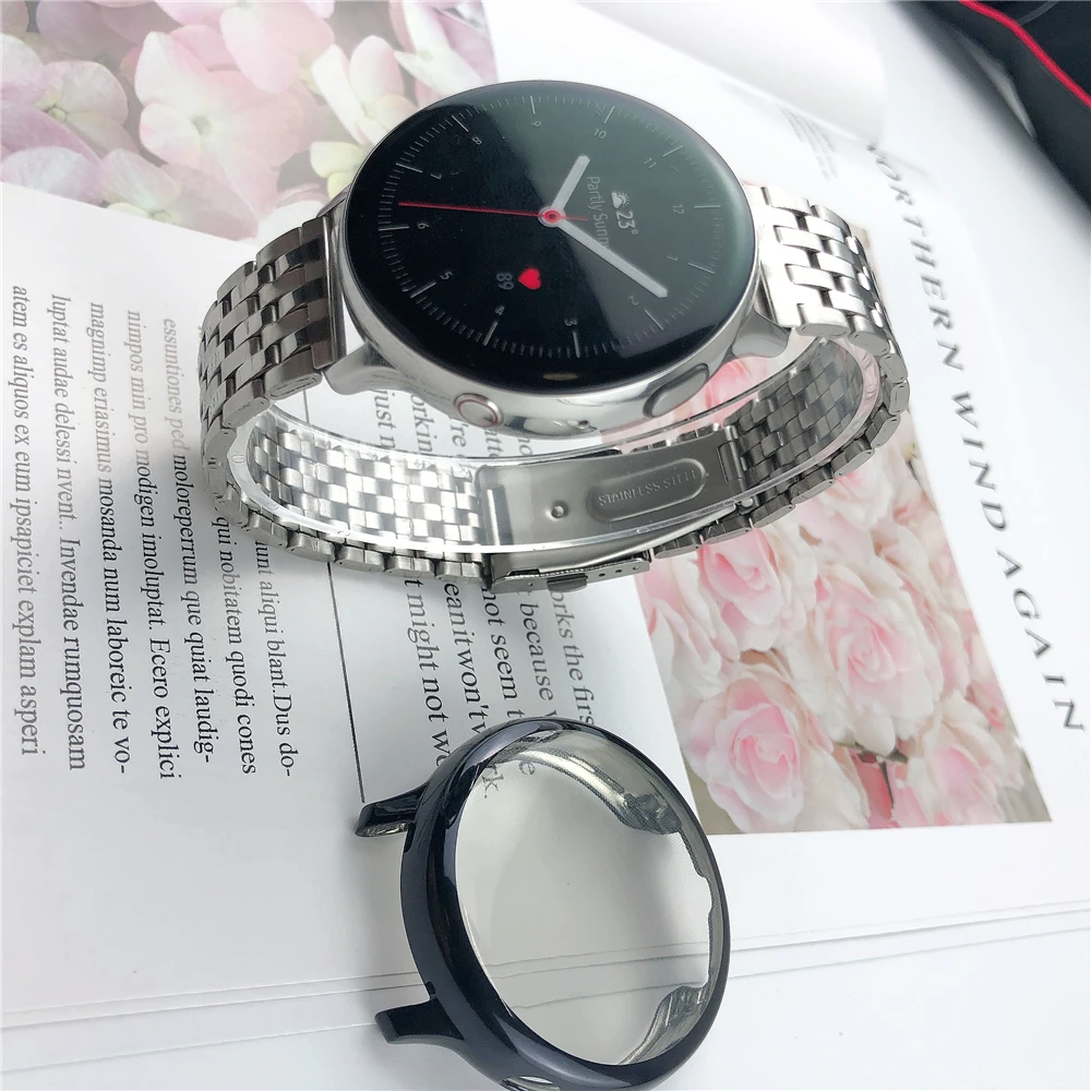 Корпус и ремешок active 2 для samsung gear s3 frontier galaxy watch 46 мм 42 защитный чехол huawei gt2 20 22