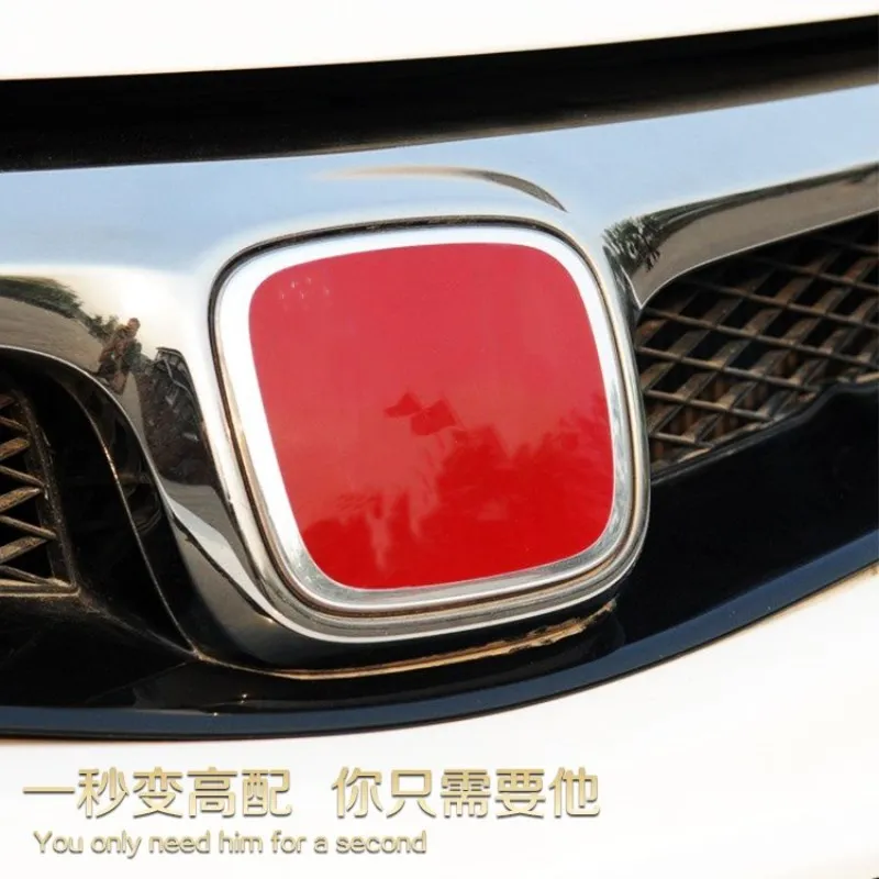 Качественная красная 3D наклейка акриловый Автомобильный руль задняя и передняя