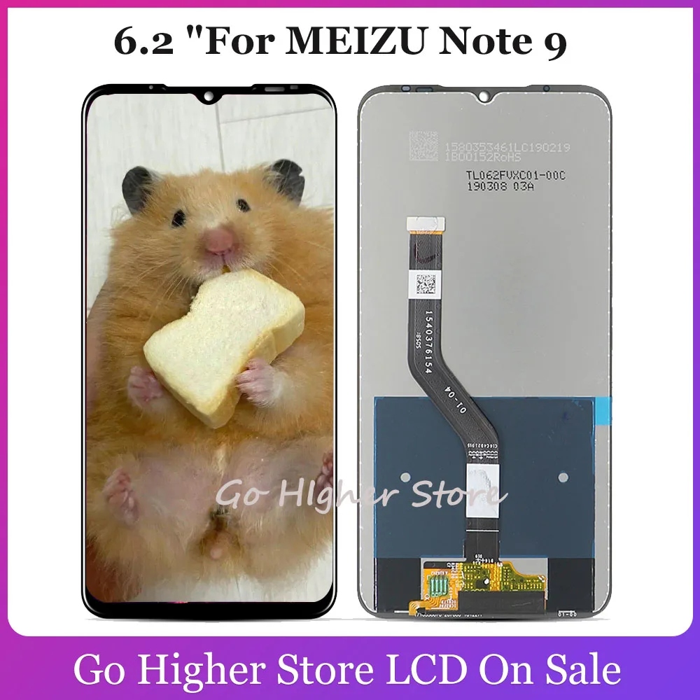 ЖК-дисплей 6 2 дюйма для MEIZU Note 9 сенсорный экран с дигитайзером в сборе замена