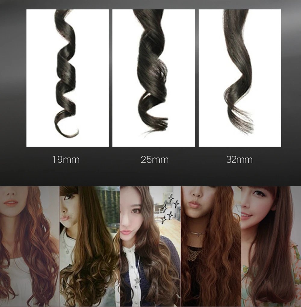 

Professional curler wand curler perm styling tool hair styling machine ceramic coated barrel