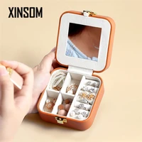 xinsom women jewelry box high capacity necklace earrings rings jewelry storage box portable travel case casket gift dropshipping