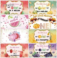 laeacco baby shower birthday watermelon pumpkin fruit party photography backgrounds photography backdrops props for photo studio