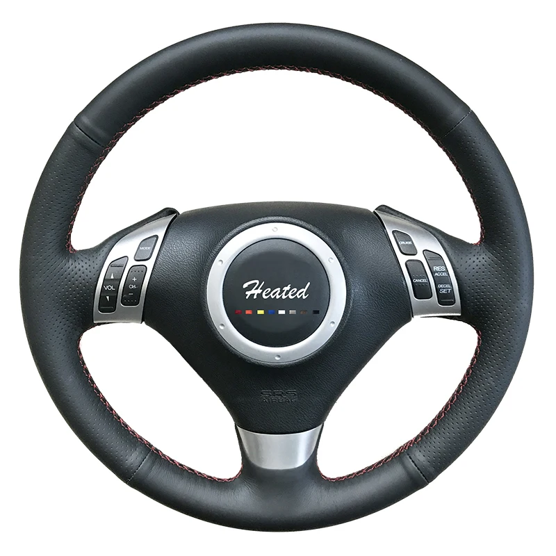 Чехол на руль автомобиля с подогревом для Honda Odyssey чехол из микрофибры Кожаная