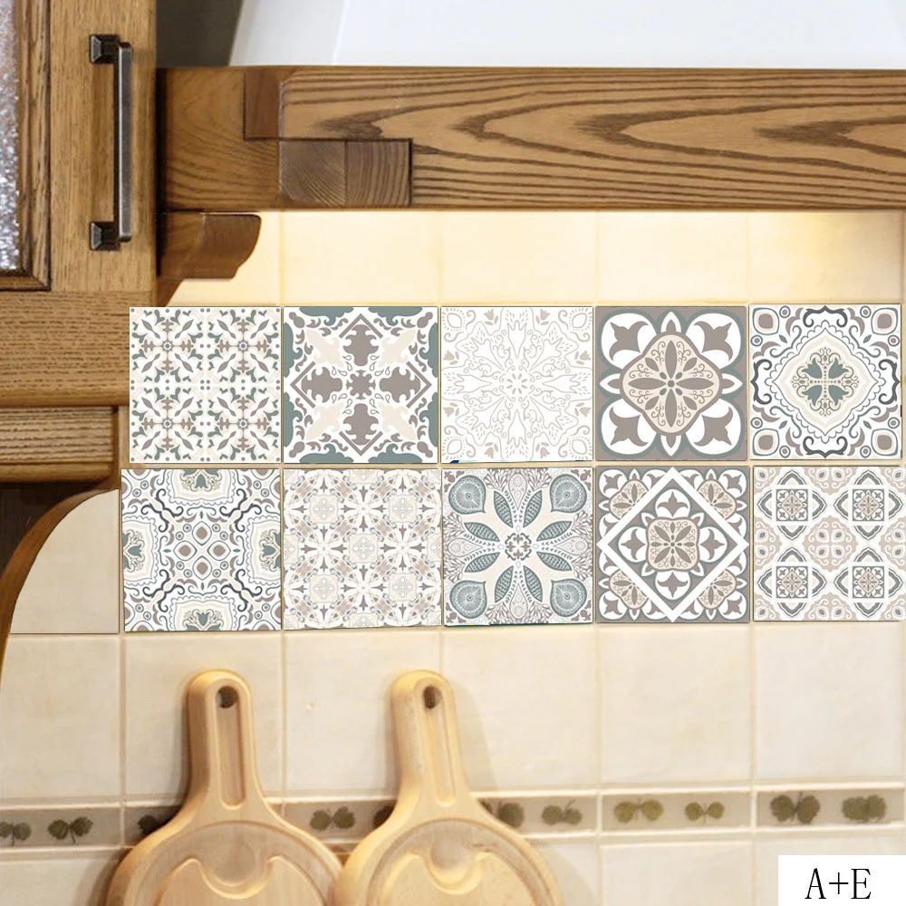 

Tile Stickers Vintage Stair Decals Self-Adhesive For Staircase Decor 1Pc Peel and Stick