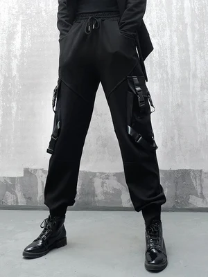 Spring and autumn American hiphop overalls plus-size trousers new style loose B F Harajuku bound feet hip-hop casual pants fashi
