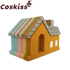Coskiss, 1 шт., силиконовая подвеска в виде домика для детей, искусственная подвеска в виде милого дома из пищевого силикона