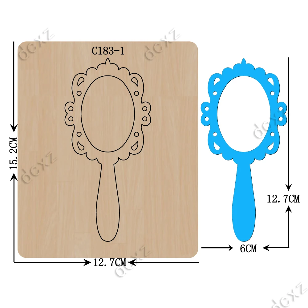 Новые зеркальные деревянные штампы для фоторамки скрапбукинга режущие
