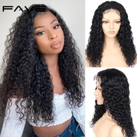 lace front human hair wigs for black women deep wave curly wig brazilian remy afro short long 24 inch 4x4 lace closure water wig