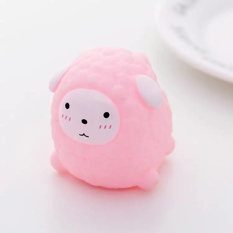 0-36 months soothing baby shower toy little sheep mini cute animal pinch call BB sound baby play water toy children toy gift