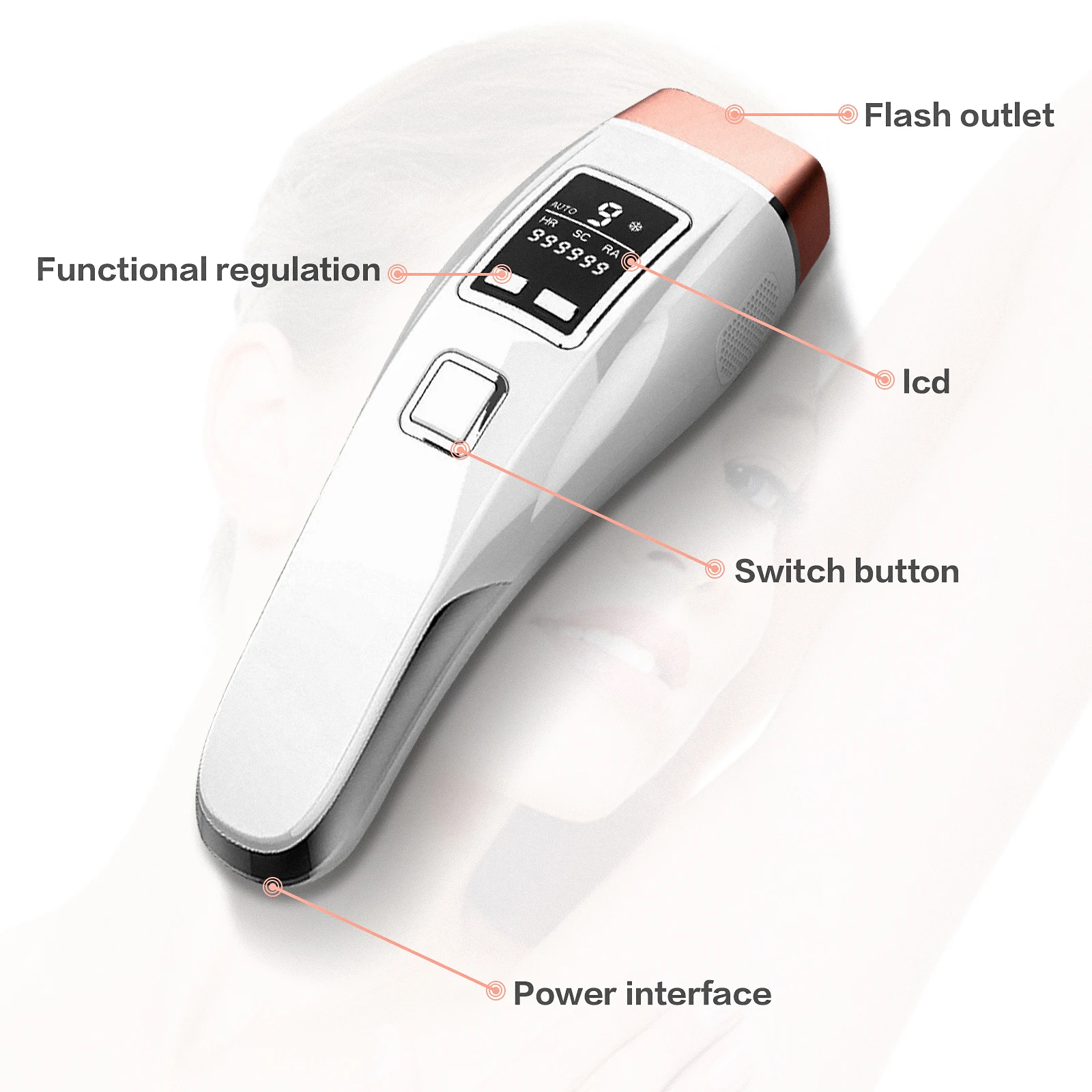 

99W Flash Shaving hair removal IPL Laser Epilator Women Home Use professional Photoepilator Hair Removal Machine for Whole Body