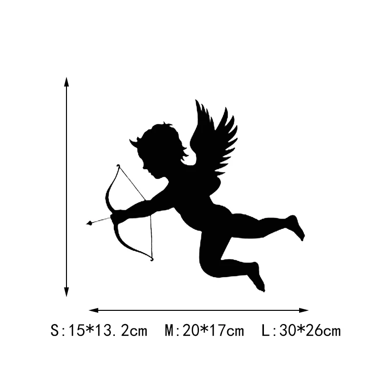 

Funny little angel car stickers fashion cartoon vinyl decoration and decals for cars styling auto detailing products