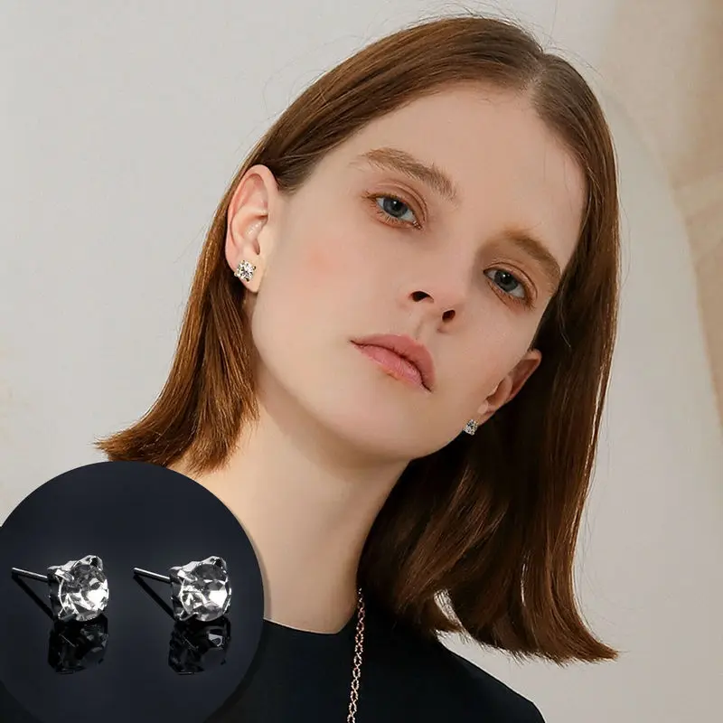 Серьги гвоздики с жемчугом и кристаллами 9/12 пар|Серьги-гвоздики| |