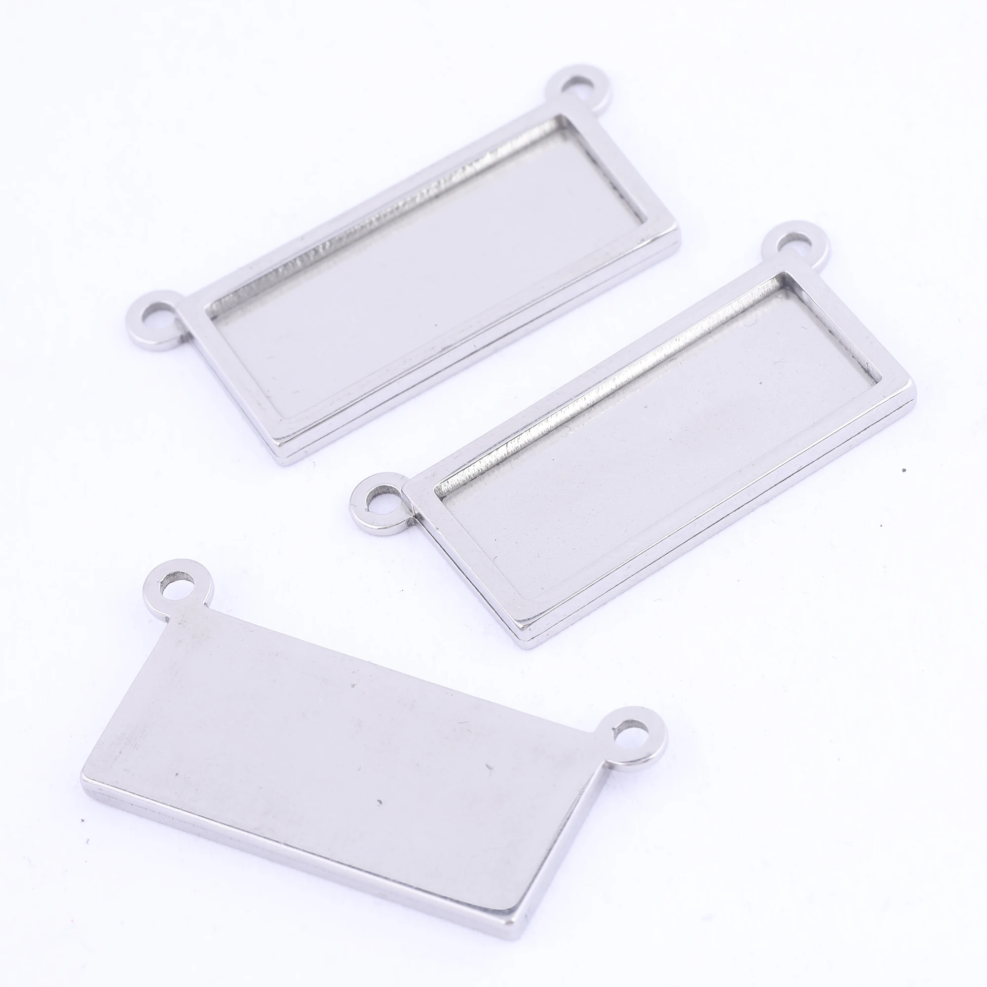 

5 шт., подвески из нержавеющей стали для ожерелья, 10 х25 мм