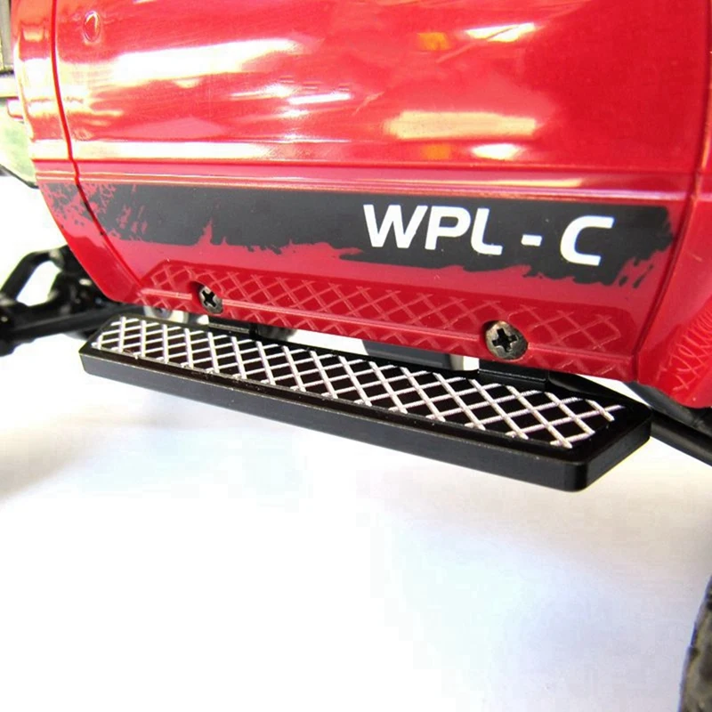 

Metal Front Bumper with Trailer Hook Side Step Plate Board Slide Pedal with Metal Adjustable Shock Absorber Damper