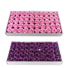 50 шт.компл. корейское четырехслойное мыло розы искусственные головки цветов для изготовления подарочной коробки букет невесты домашний Свадебный декор товары для творчества